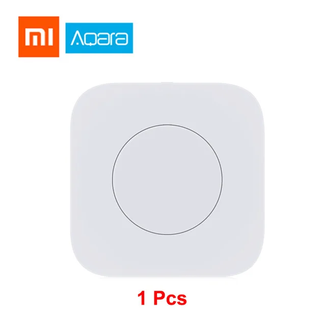 1pcs Xiaomi Aqara, умный беспроводной переключатель, умный пульт дистанционного управления, один ключ управления, Aqara, интеллектуальное приложение для домашней безопасности, приложение Cotrol - Цвет: 1pcs
