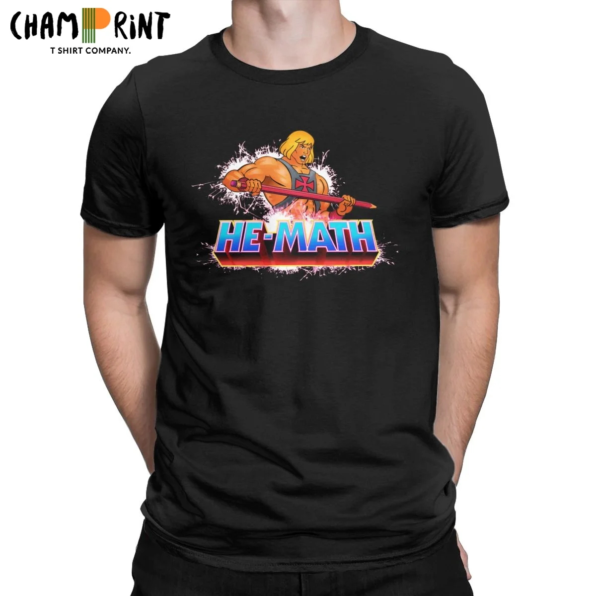 

He-Math And The Masters Of The Calculus T-Shirt for Men He-man Novelty 100% Cotton Tee Shirt Short Sleeve T Shirts Summer Tops