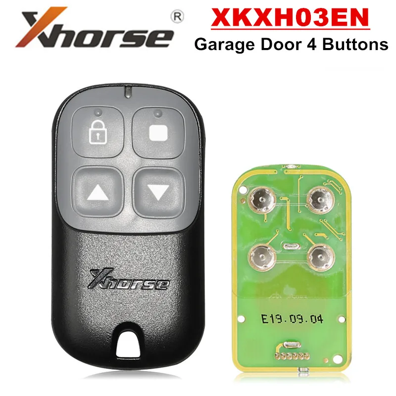 Xhorse XKXH03EN проводной дистанционный ключ гаражная дверь 4 кнопки Черный английская