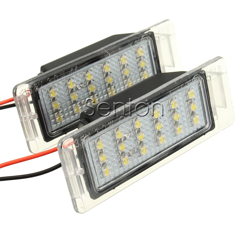 1 пара светильник для номерного знака автомобиля 12 в белый SMD светодиодный canbus