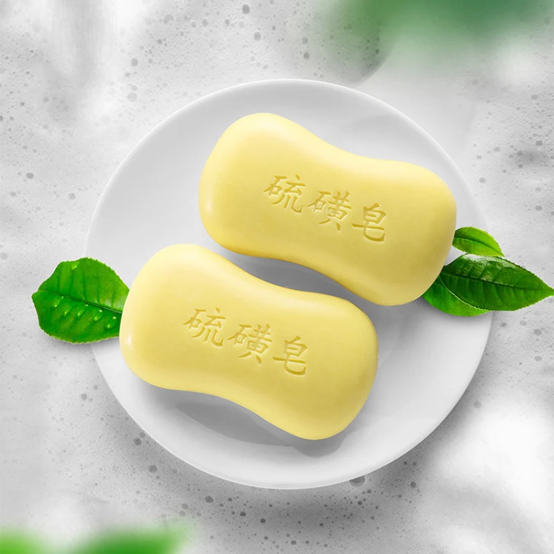 Anti-acne Sulfur Soap Drug Bactericidal Oil-Control Sterilization Itching Lackhead Remover Soap Whitening Cleanser For Body Face