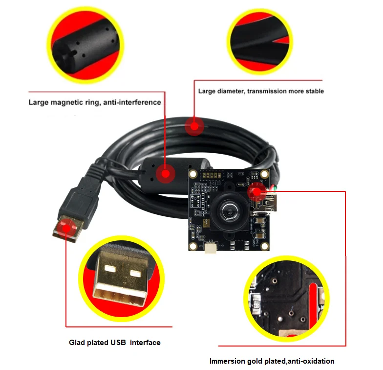 2 Мп HD внешний триггер USB-модуль камеры 60 FPS высокоскоростная машина с низкой