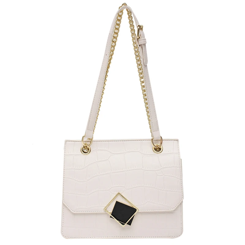

Flap Crocodile pattern Crossbody bag 2021 New High quality PU Leather Women's Designer Handbag Chain Shoulder Messenger Bag