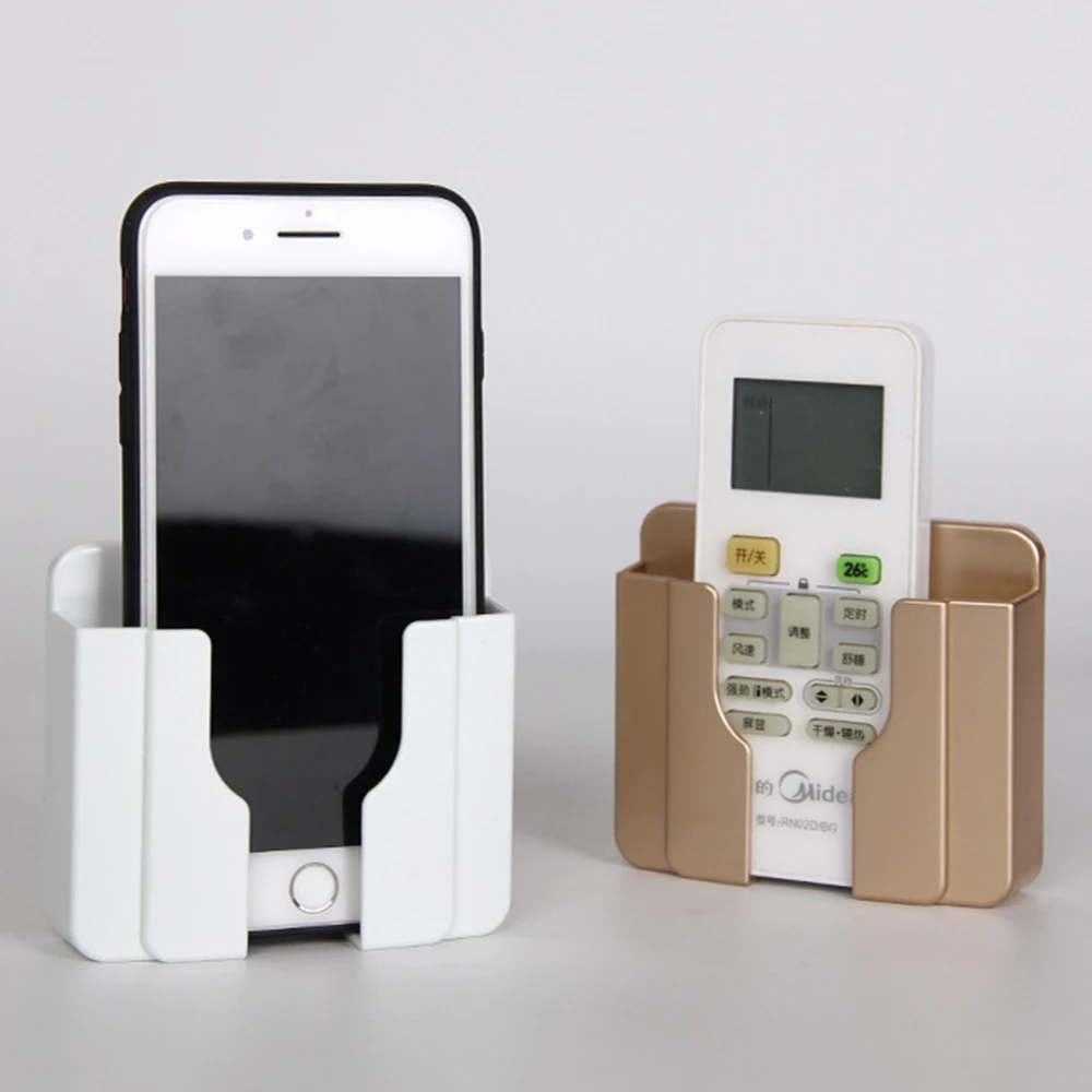 

1pc Charger Rack Shelf Phone Holder Practical Home Wall Mount Mobile Multifunction Bracket Adhesive Universal Stand Accessories