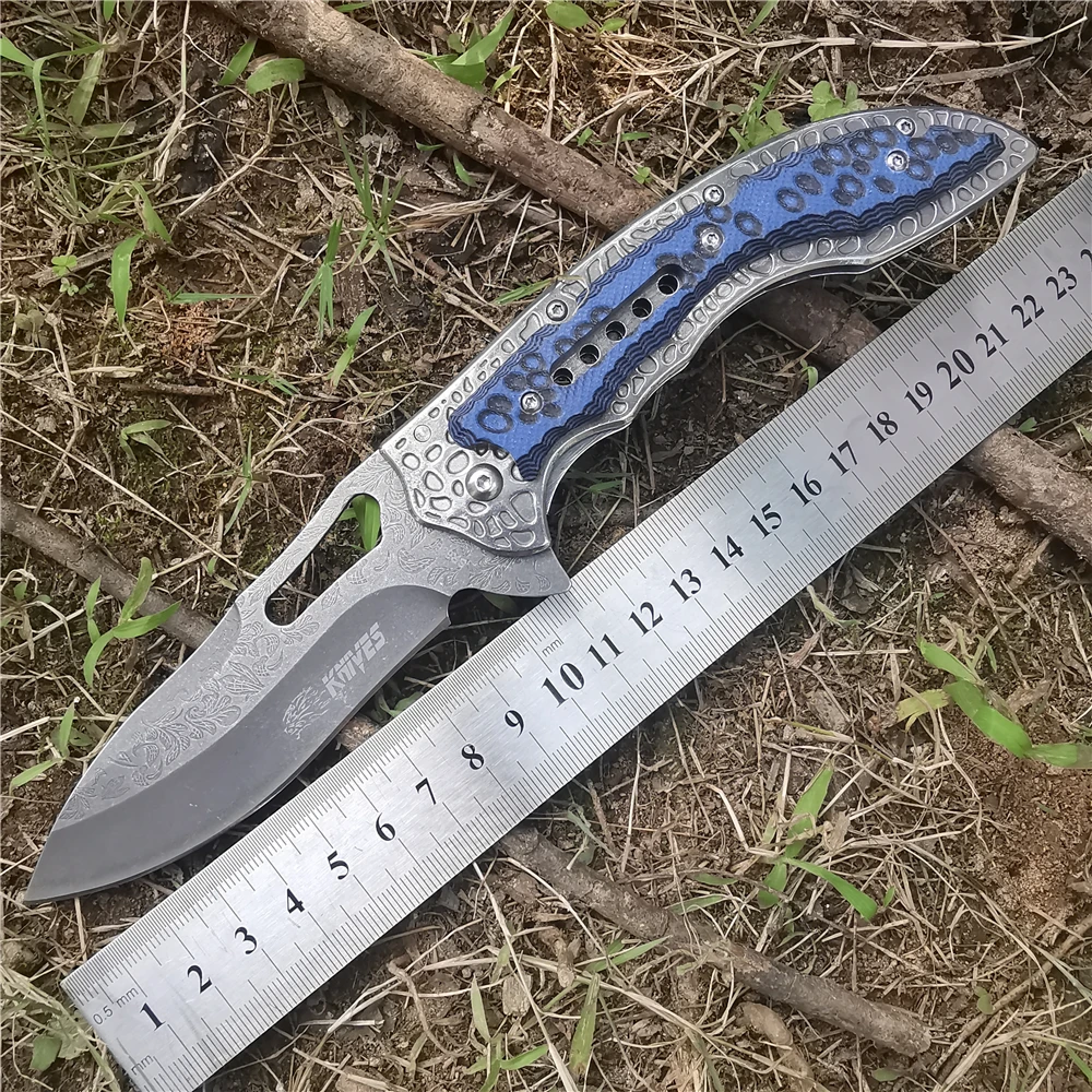 Складной нож с рукояткой из стали 8CR13MOV лезвие G10 57HRC для нарезки фруктов подходит