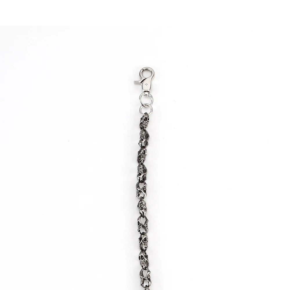 2021 новые 79 см полный череп прямые джинсы мужской бумажник Ремни Серебряный