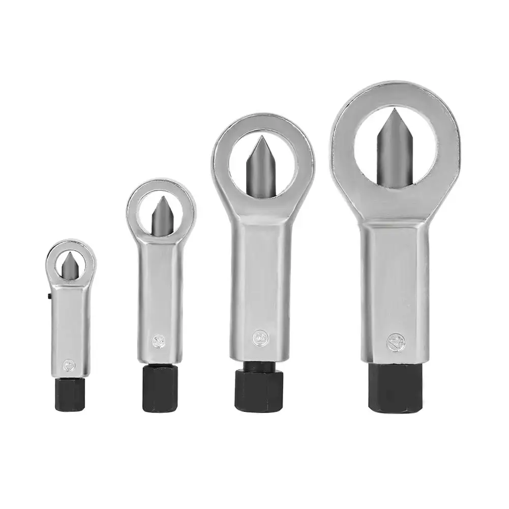 

Chrome Vanadium Steel Damaged Screw Nut Splitter Spanner Kit Metal Rusty Bolt Nut Cracker Extractor Removal Cutter Tools 9-27mm