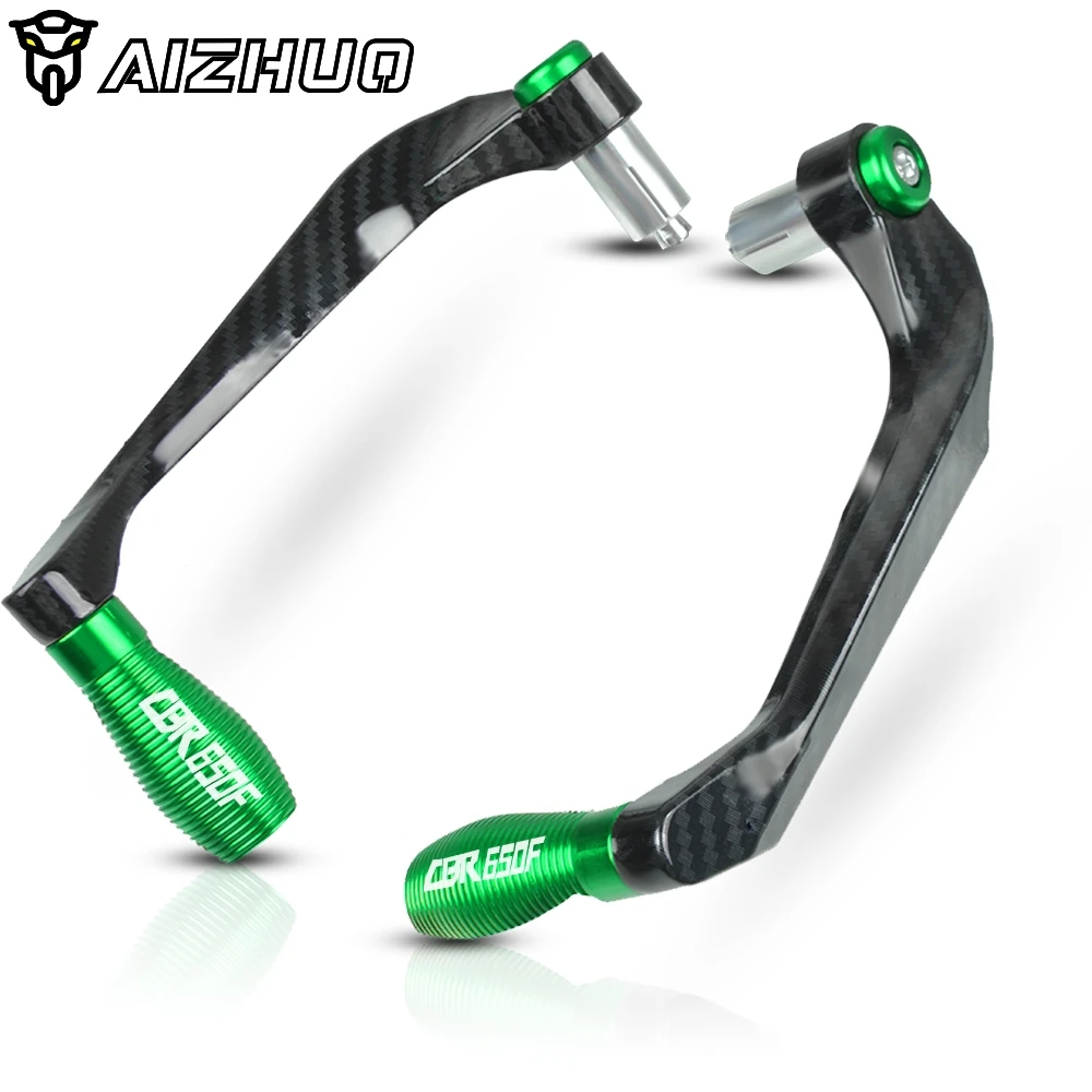 green 7/8" 22mm Motorcycle Lever Guard Brake Clutch Lever Protector Proguard For HONDA CBR650F CBR 650F CBR 650 F - Цвет: green