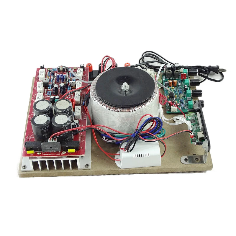 KYYSLB высокой мощности 1600 Вт 2 канала 5200 1943 Bluetooth усилитель карта пульт дистанционного управления с USB Fever деревянная доска усилитель 4-16 Европа