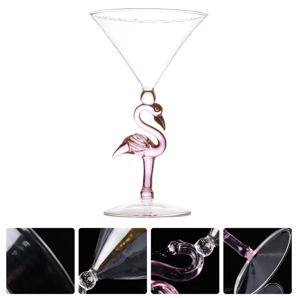 1Pc Decorative Shape Cocktail Glass for Home Bar Restaurant )