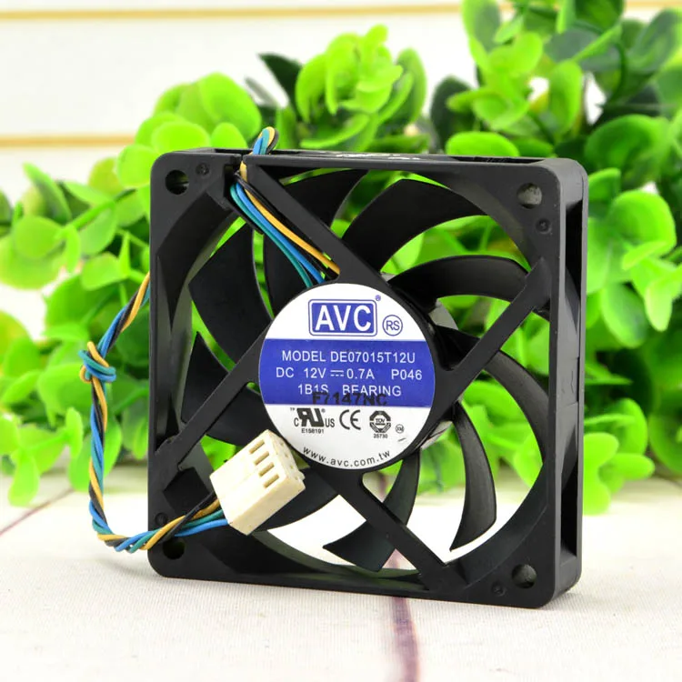 

Бесплатная доставка AVC 7015 DE07015T12U 12V 0.7A 4 провода Компьютер pwm Процессор кулер вентилятор охлаждения