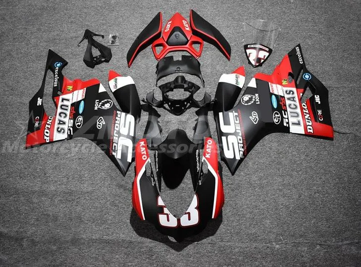 

Новинка комплекты обтекателей ABS для DUCATI 899 1199 S R Panigale 12 13 14 15 16 899R 1199R 899S 1199 S 2012-2016 матовый красный черный