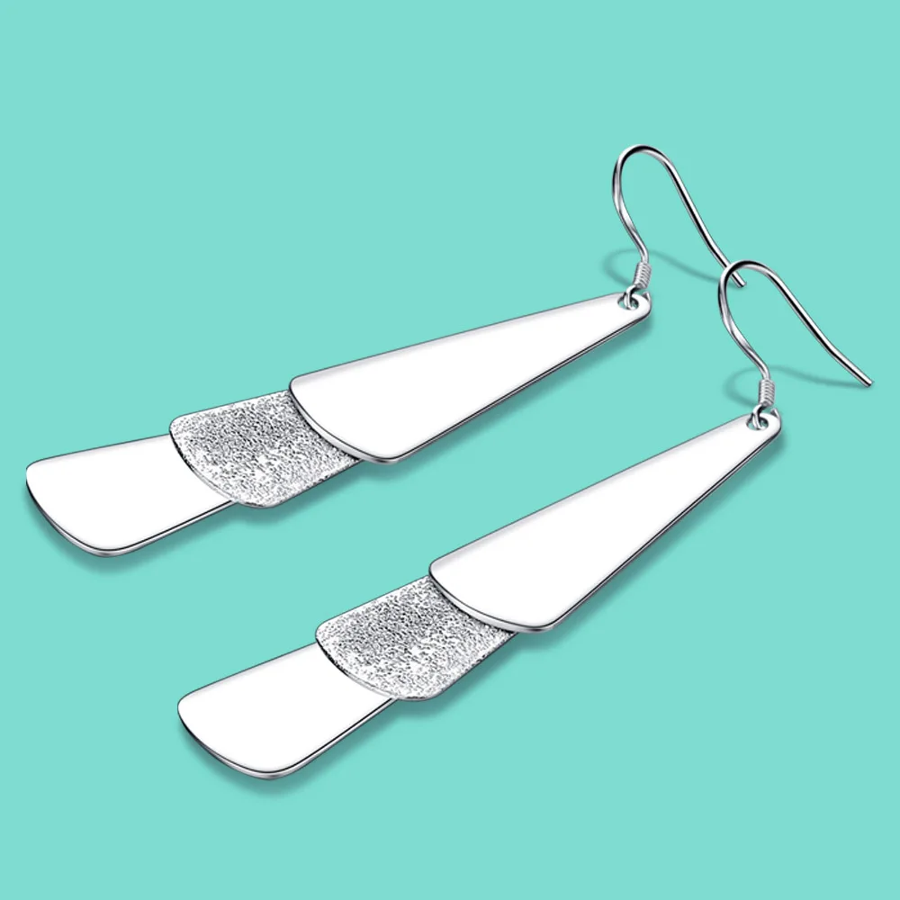 В богемном стиле женские Оригинальные 925 серебряные серьги-темперамент