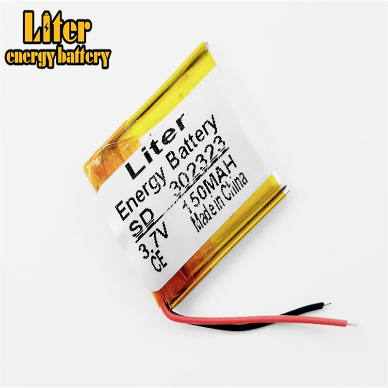 3 7 V 150mAh 302323 литий-полимерный литий-ионный аккумулятор для Mp3 MP4 MP5 GPS PSP mobile bluetooth |