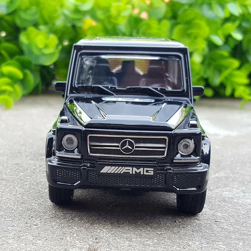 1:32 внедорожник Mercedes Benz G65 модель автомобиля из сплава со светильник подсветкой