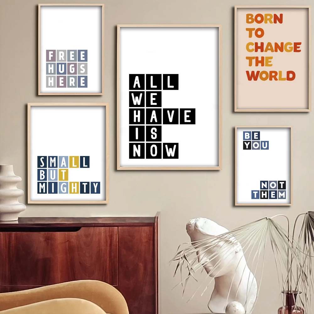 

Сейчас у нас есть мотивационный Настенный декор, типографический плакат для спальни, домашний декор