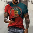 Мужская футболка в европейском и американском повседневном стиле с коротким рукавом, 3D печать, 2021, xhinkun nanshinta dun Xiu T Xu