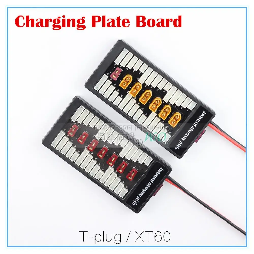 T./- Новая плата расширения для литиевых батарей 2S-6S / Параллельная плата зарядки T-подключения XT60 для зарядки RC-батареи.