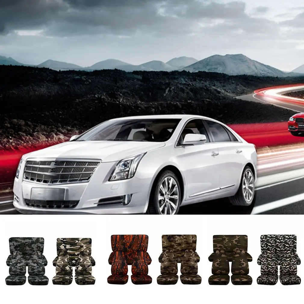 Чехлы на передние сиденья автомобиля камуфляжные разные цвета 2 шт.|Кресла и