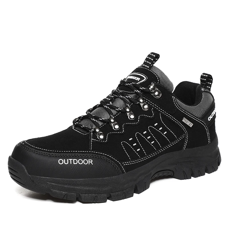 

High Quality Suede Comfortable Hiking Shoes Men Outdoor Camping Trekking Casual Sneakers Male Non-slip Climbing Walking Shoes