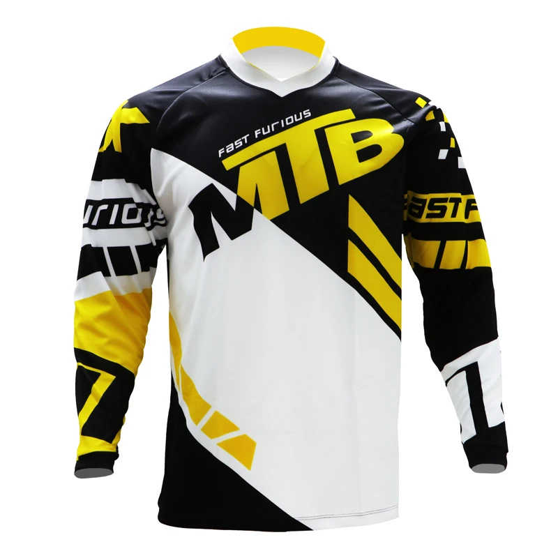 MX Enduro Горные Джерси Горный велосипед гоночная одежда DH MTB рубашка черная длинная