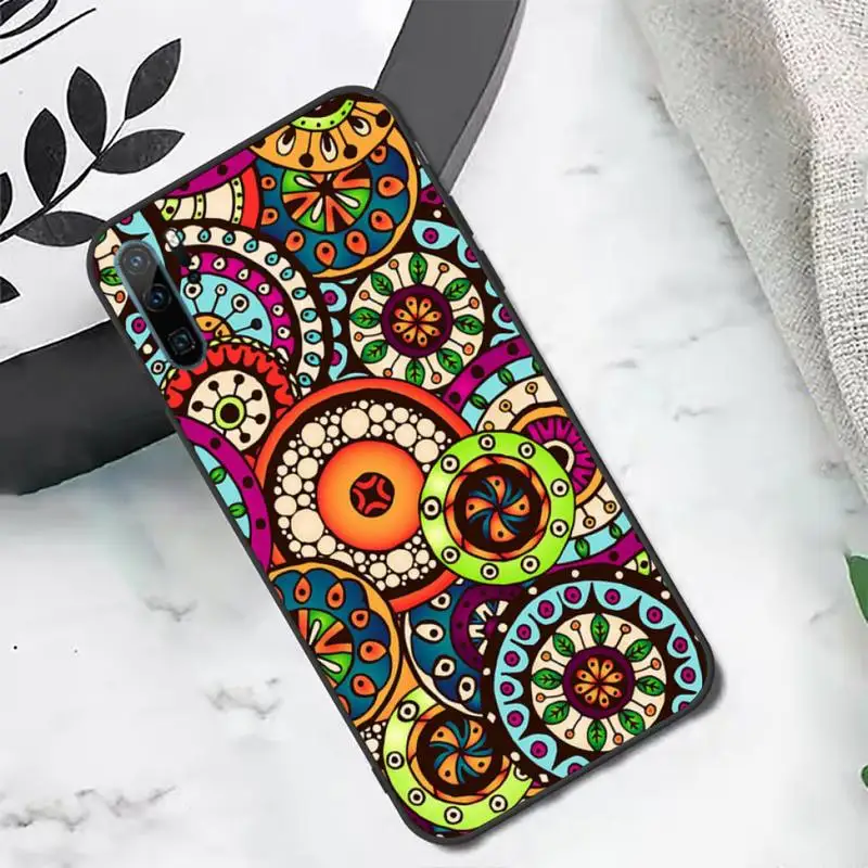 

Retro COLORFUL MANDALA pattern Phone Case For Huawei honor Mate P 10 20 30 40 i 9 8 pro x Lite smart 2019 nova 5t