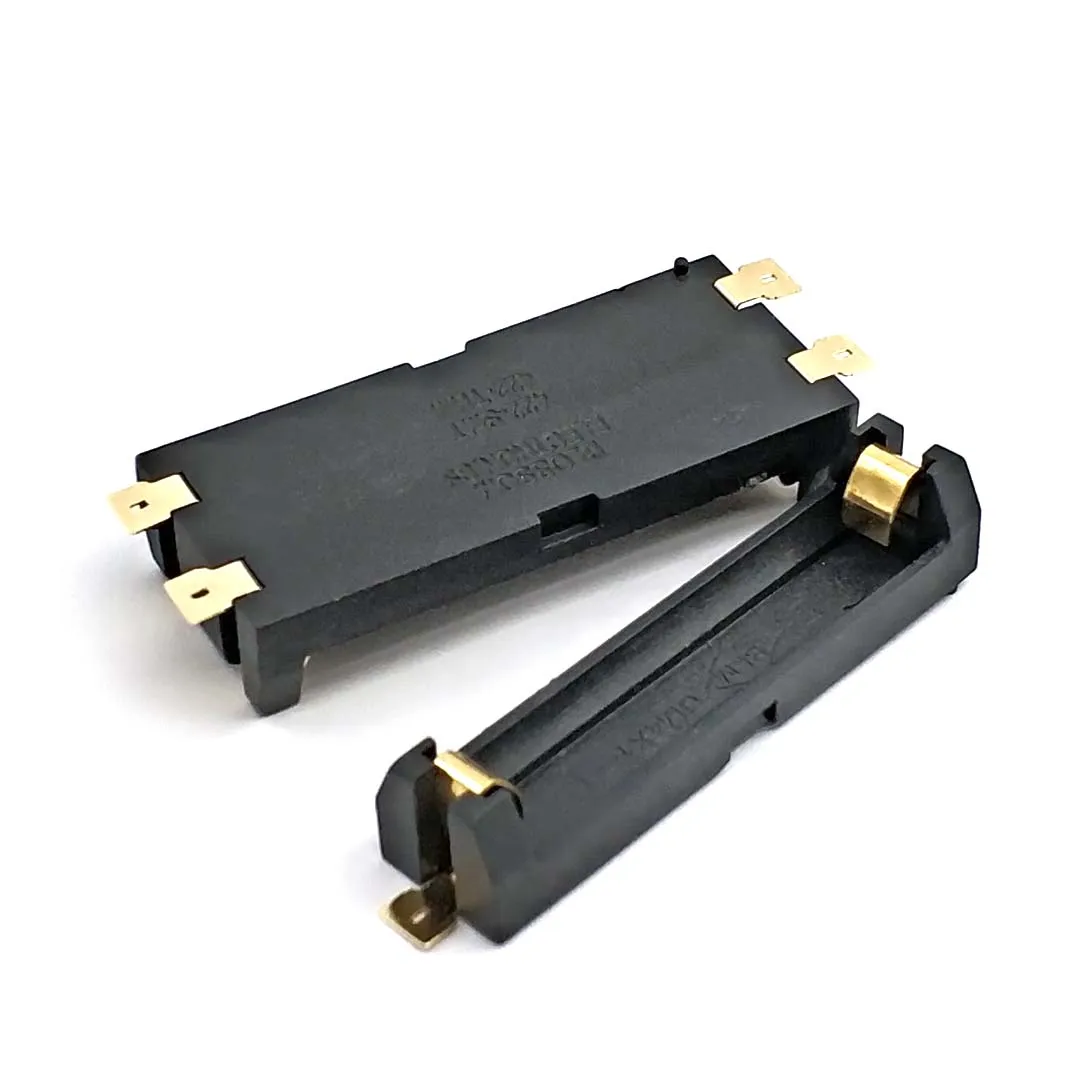 Высокое качество 1/2 слот AAA Батарея держатель SMD SMT коробка с бронзовые значки DIY