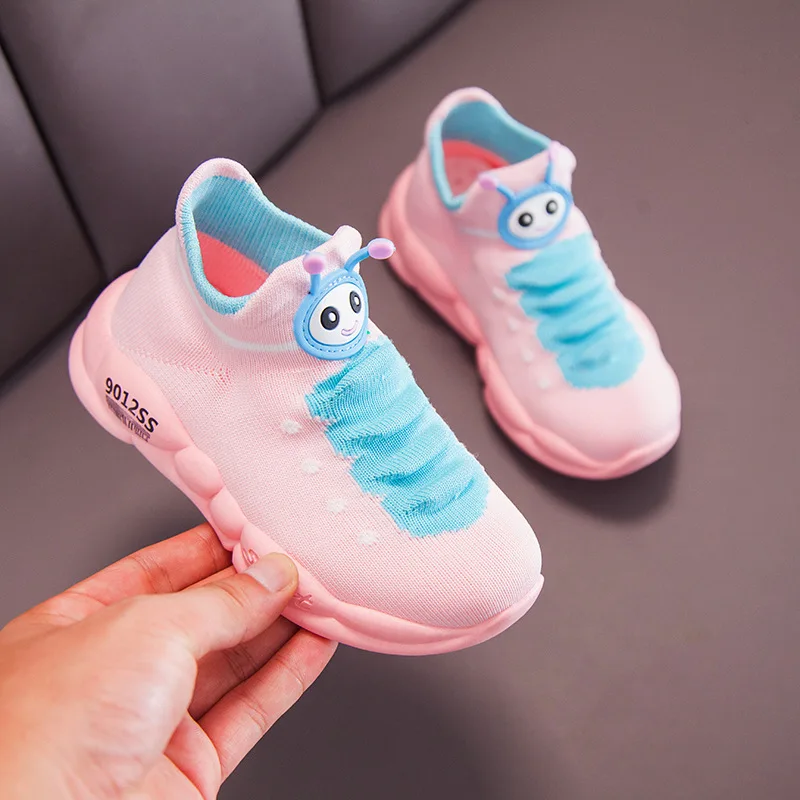 Caterpillar Children's Sports Shoes Soft Bottom Men and Women Baby Mesh 2020 Spring Autumn New | Детская одежда и обувь