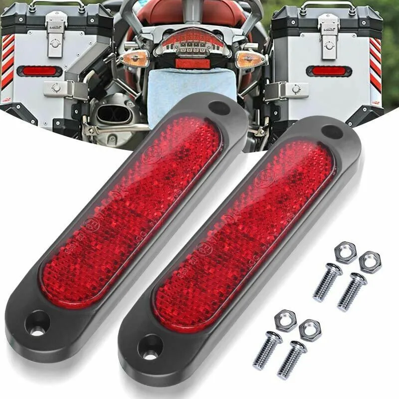 

Motorcycle LED Reflector Rear Tail Brake Turn Signal Integrated Light Universal Rear Brake Light Safety Marker Light