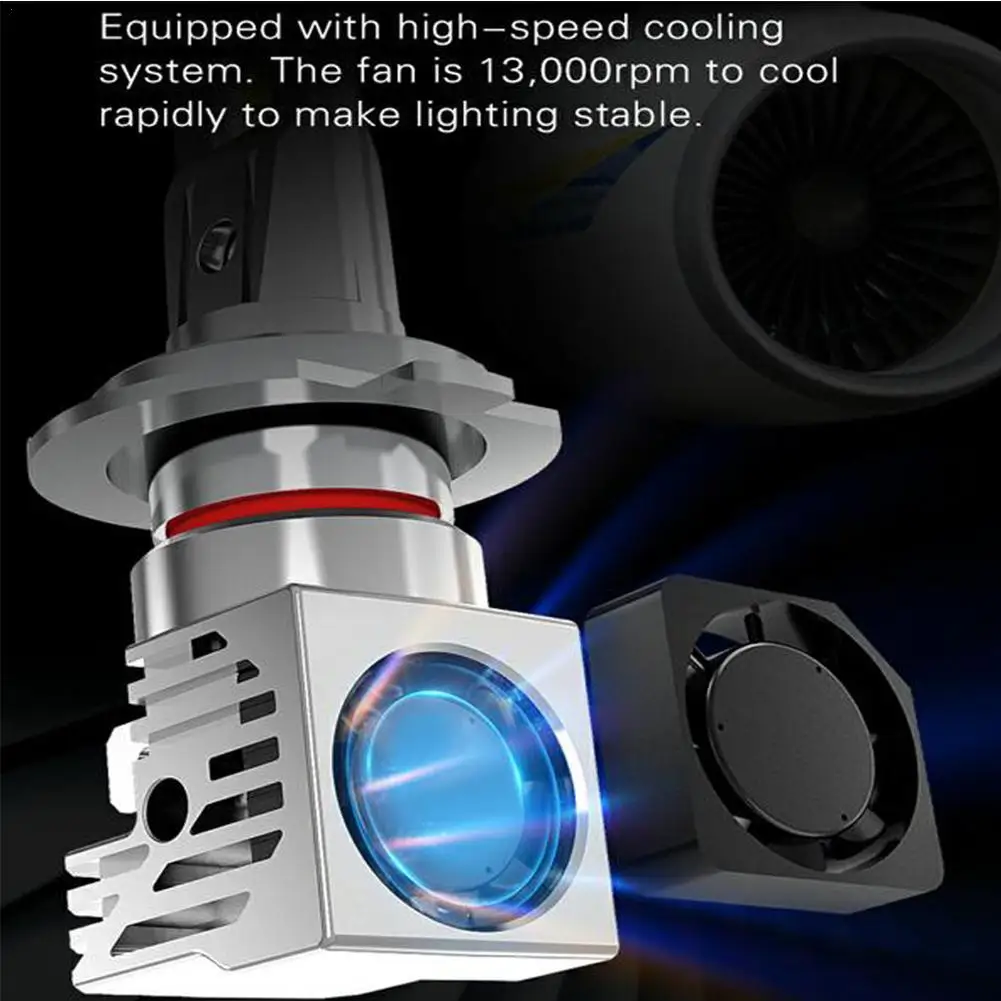 

2Pcs H1 H3 H7 LED H4 Led 9003 HB2 Headlight Bulb H8 H11 9005 HB3 9006 HB4 Car Fog Lamp Motorcycle 50W 16000LM 12V 6000K Lampada