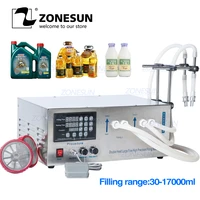 zonesun gz d1 double head semi automatic filling machine laundry cooking oil water perfume bottle filling machine