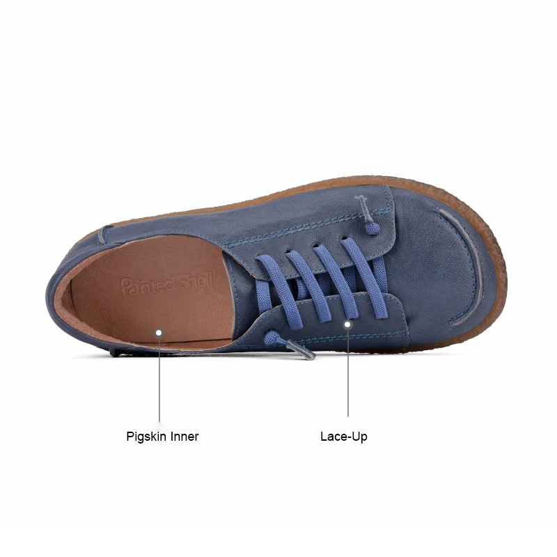 Женская обувь ручной работы на плоской подошве женская с круглым носком и