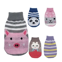 winter warm dog cat clothes for small medium pets knitted kitten sweater chihuahua bulldogs puppy costume coat