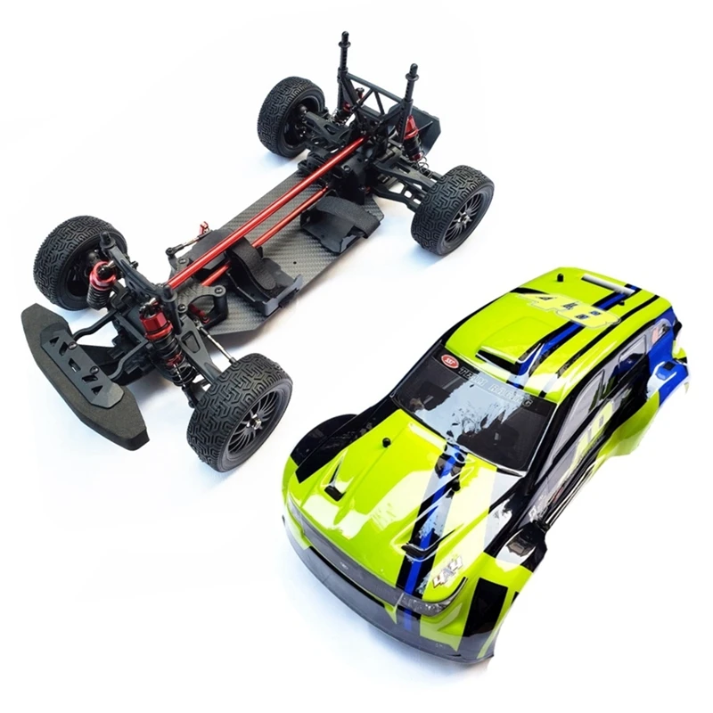 

Carbon Fiber 4WD 1/10 Touring Car On-Road Drift RC Car Chassis Frame Kit with Car Shell