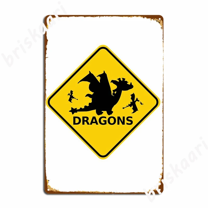 

Забавный Остерегайтесь драконов, дорожный знак, металлические знаки, Настенная роспись, домашний декор для стен, оловянные плакаты