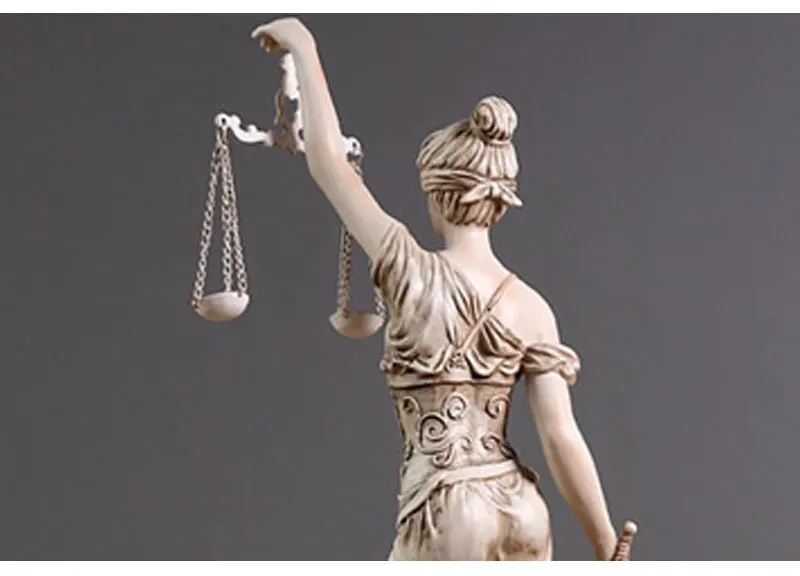 Греческий заказ богиня Themis скульптура статуя американского Ретро Ремесло декорация для рождественского подарка Греческая богиня поза украшения