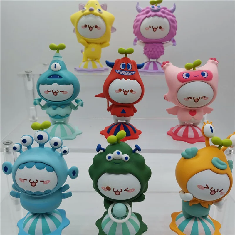 

Cartoon Budding Pop Rainbow Monster Lovely Collection Cute Doll Ornaments Gifts for Children