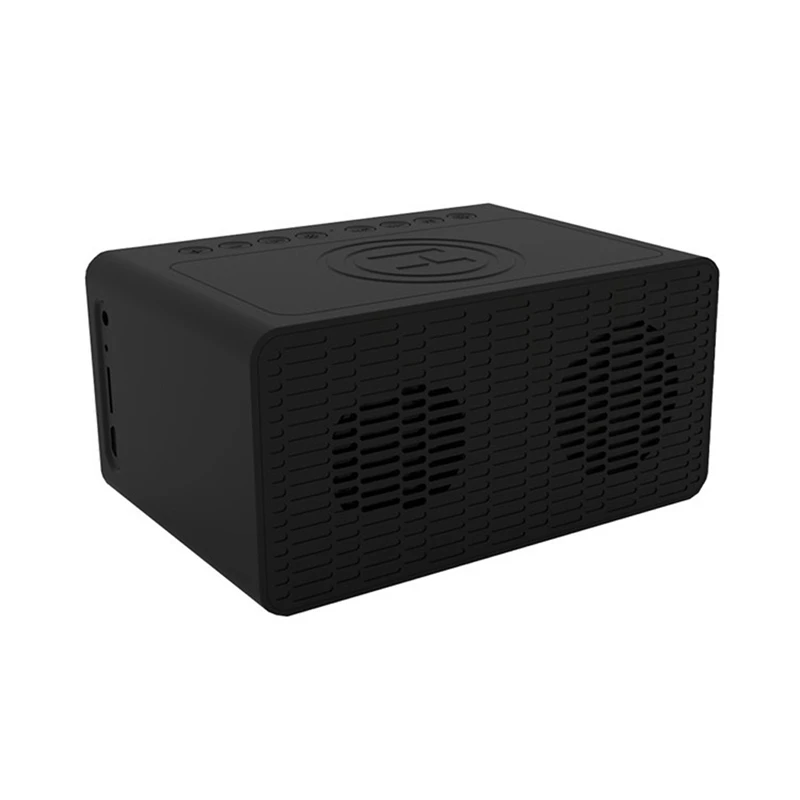Bt-508 Wireless Bluetooth 5.0 Speakers Time Screen Display Double-Horn Subwoofer Alarm Clock Phone Charging Support Tf | Электроника