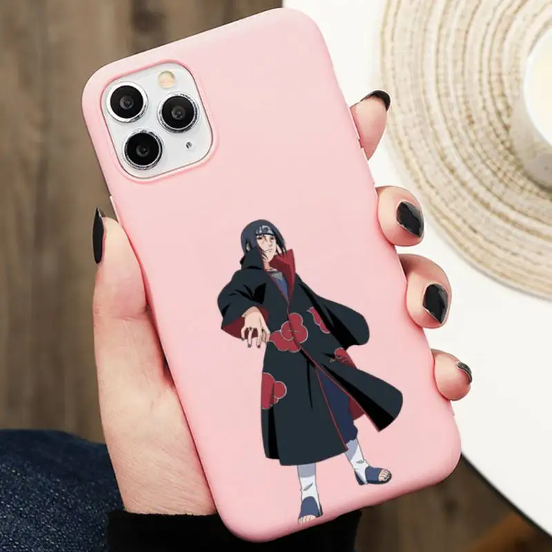 Крутой чехол для телефона Hokage мужчин Розовый силиконовый Iphone 6 7 8 11 12 Plus XR X XS SE2020
