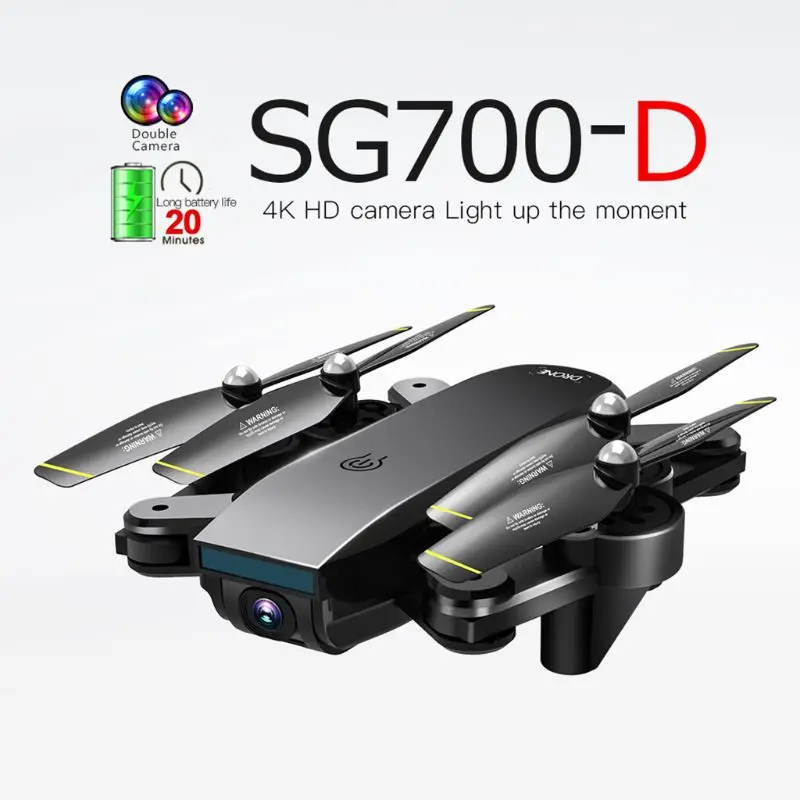 SG700-D 4K HD широкоугольный Дрон с камерой позиционирования складной FPV RC Квадрокоптер