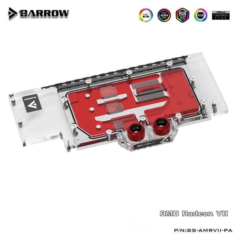 Barrow AMD Radeon VII блок VGA для водяного охлаждения графического процессора карты 5 В |