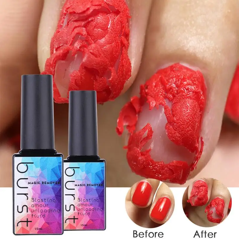 Nail Polish Gel Magic Remover Degrease Cleaner Fast Soak Off UV Burst Manicure Glue Beauty Tools | Красота и здоровье