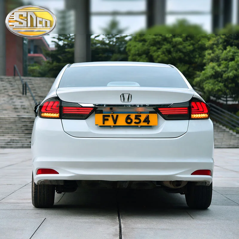 Автомобильный светодиодный задний светильник для Honda City Grace 2015-2018 + Тормозная