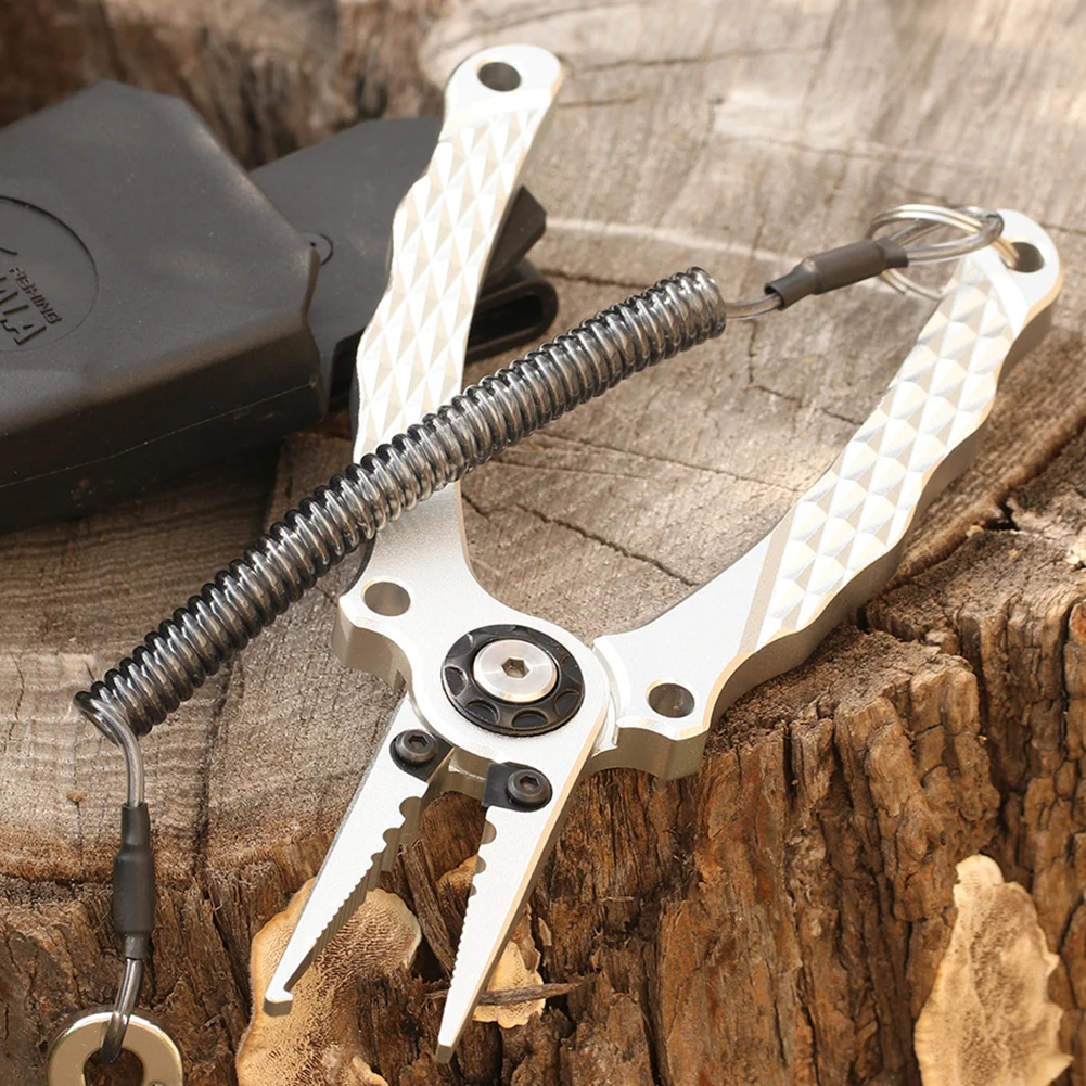 

Portable Space Aluminum Fishing Pliers Lure Fishing Gripper Line Cutter Device Outdoor Fish Tackles Accessories