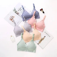 maternity nursing bra breathable protective bra sexy lace buckle underwear sleep adjustable bra intimate clothes for pregnant