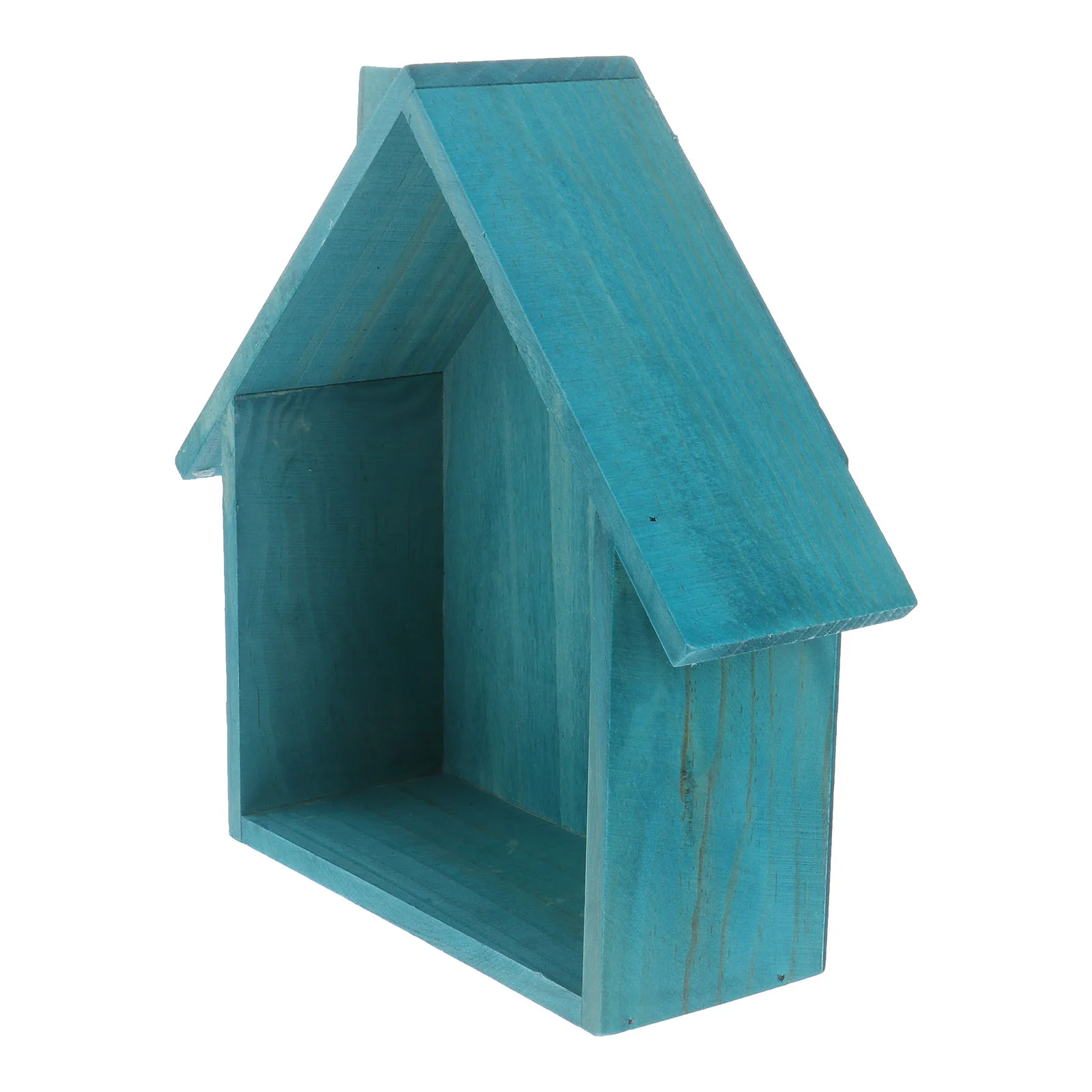 Настенная деревянная полка в форме домика настенный стеллаж для хранения