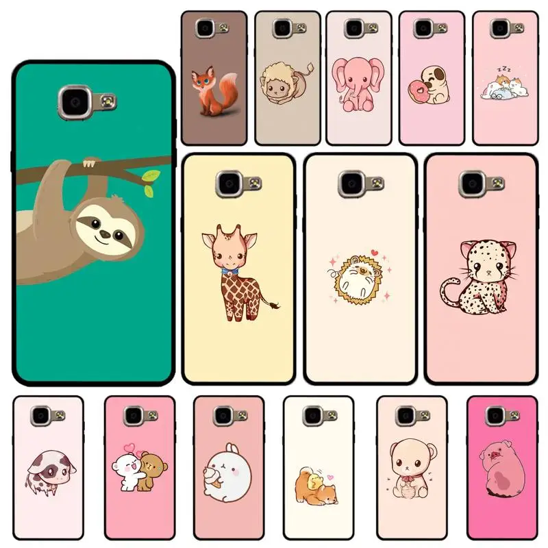 YNDFCNB милый мультяшный животный Мягкий силиконовый чехол для телефона Samsung A6 A8 Plus A7
