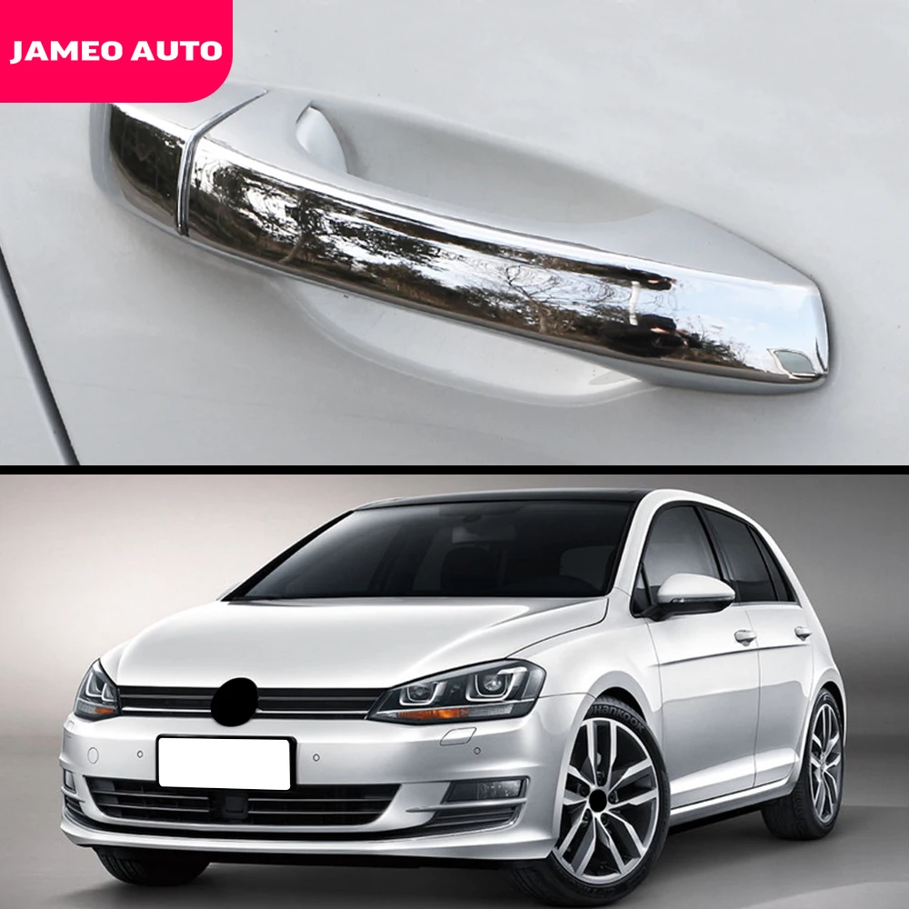 

Крышка автомобильной дверной ручки Jameo для Volkswagen VW Golf 7 MK7 7,5 MK7.5 2013-2020, крышки ручек двери ABS Chrome 8 шт./компл.