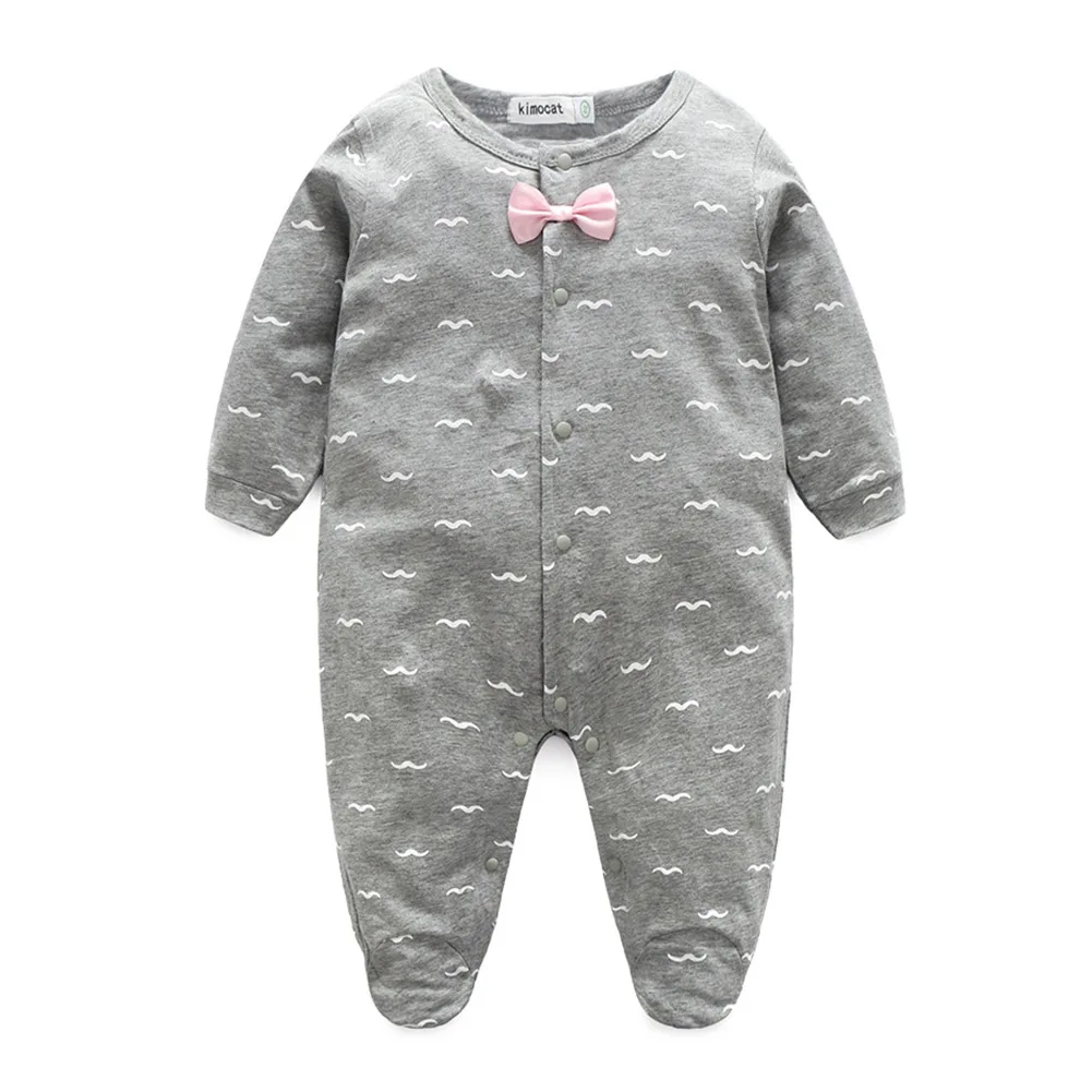 

Милые оснастки для крепления на каждый день Детские ползунки с принтом теплая одежда на каждый день, удобная весенняя одежда с длинными рук...