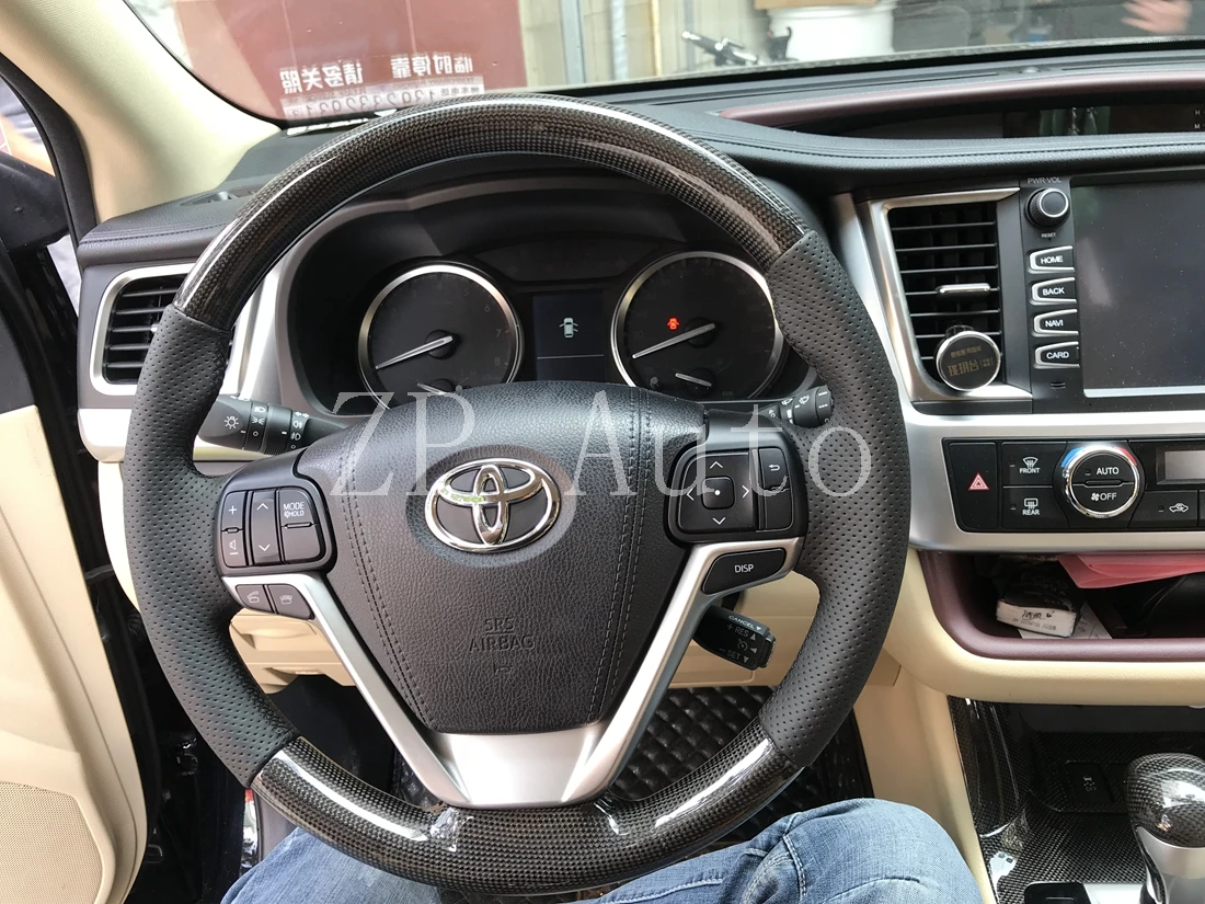 

Customizable steering wheel for Toyota HIGHLANDER, forged leather, nappa leather, Alcantara, carbon fiber steering wheel